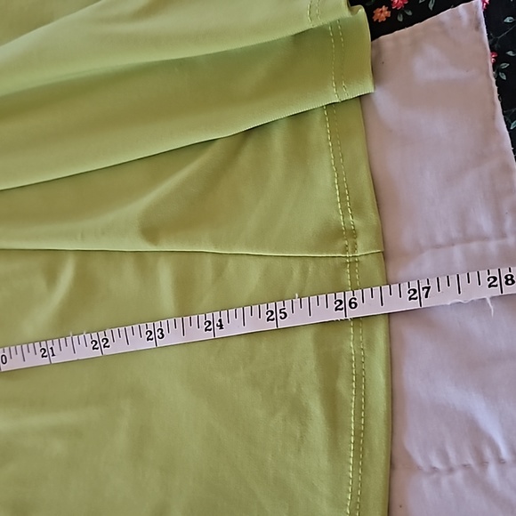 Grace Elements large cap sleeve, lime green blouse - Picture 5 of 6